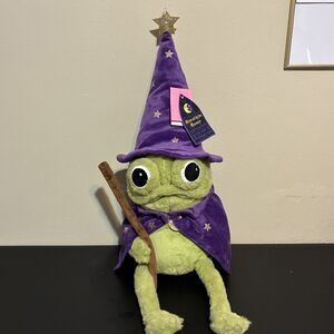 Moonlight Manor Frog Wizard Plush NWT Purple Wand